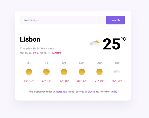 The WeatherApp Projet